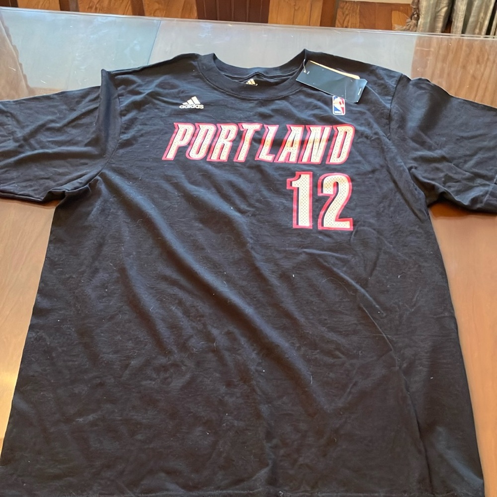 Adidas Lamarcus Aldridge Trailblazers Black Tee